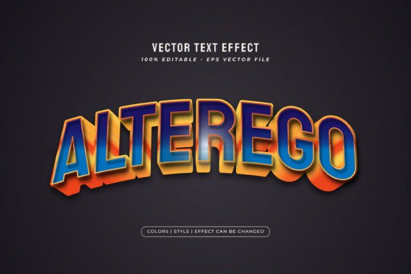3D Game Text Effect with E-sport Style