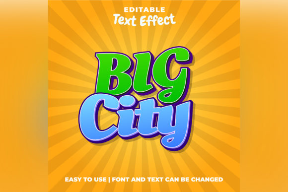 Big City Editable Game Logo Text Effect