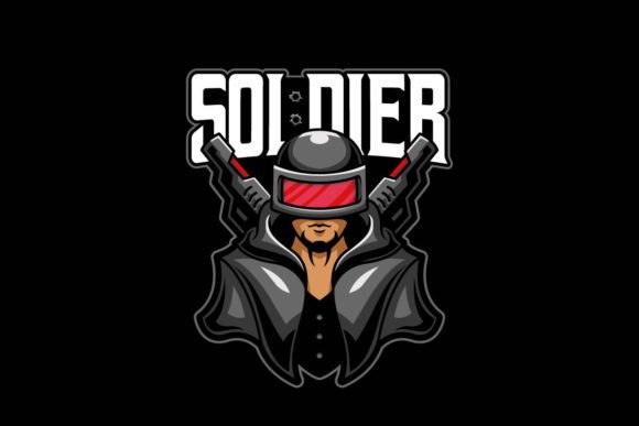 Black Soldier E-sports Game Logo for Your Team