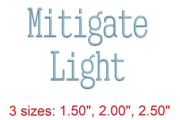 Discover the Elegance of Mitigate LT Embroidery Font