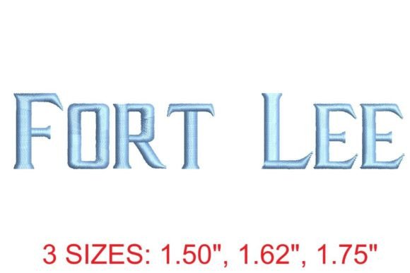 Fort Lee Embroidery Font: Elegant Stitching for Creators