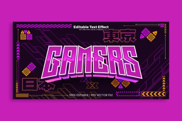 Game Editable Sci-fi Text Effect for Modern Design