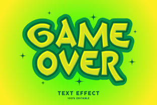 Game Over Cartoon Style Text Effect