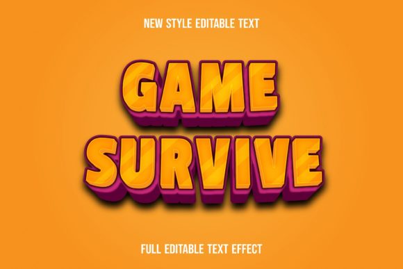 Game Survive-text Effect: Elevate Your Typography