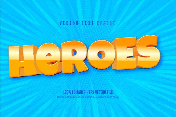 Heroes Text: Game Style Text Effect