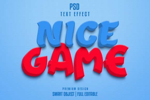 Instant 3D Impact: The Nice Game Text Effect Template