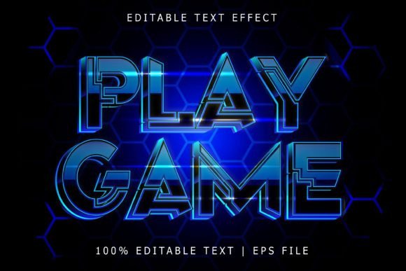 Play Game Editable Text Effect for Dynamic Designs