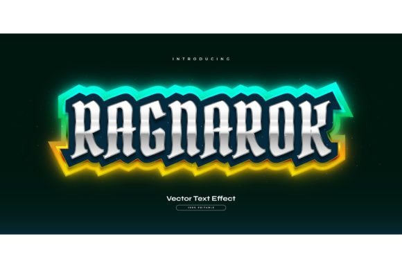 Ragnarok Text: Glowing Game Style Typography