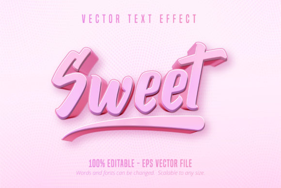 Sweet Text: Game Style Editable Text Effect